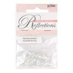 AussieSuperStore Jewellery Making Supplies Glass Teardrop Facet Beads Glass Teardrop Facet Beads|Jewellery Making Beads|Jewellery Making Supplies 9323823163105 GB1050